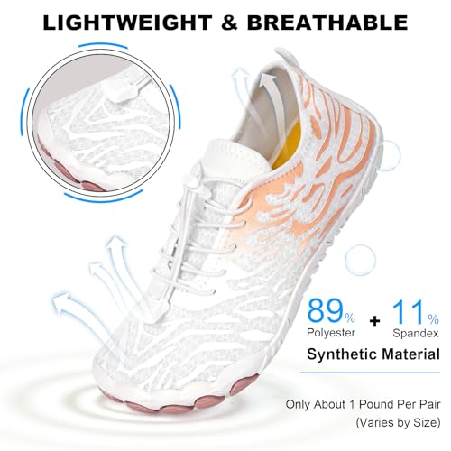 Image of Hike Barefoot Shoes for Women Men Non-Slip Breathable Walking Shoes Wide Toe Box Comfortable Athletic Footwear