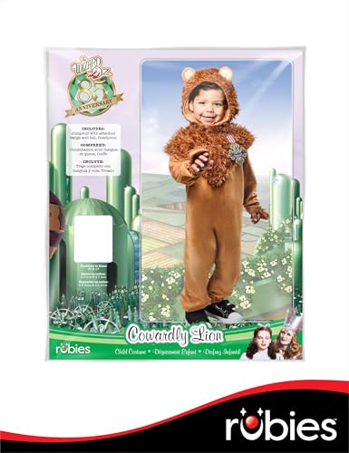 Disfraz de León Cobarde para Niños 4T Rubies miniatura 6
