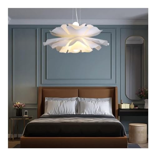 Suspension fleurie blanche dimmable pour régler l'éclairage de votre salon - 5