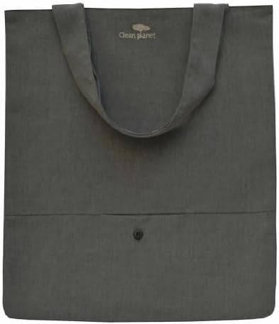 Clean Planet Cotton Washable Multi-Purpose Reusable Compact Fabric Tote Bag/Storage Bag - 38 x 33 Cm