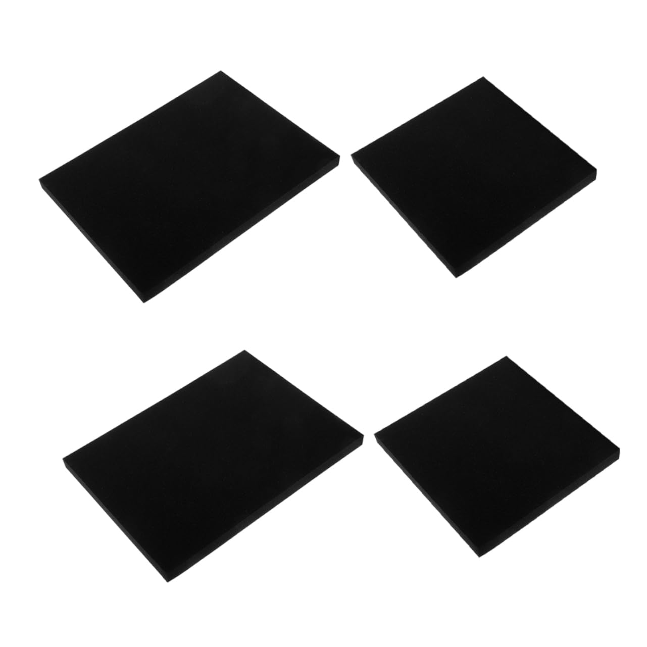 Gogogmee 4pcs Sheets Black Foam Padding Inserts for Shipping Shock Absorbing Craft Foam Sheets for Fragile Items Versatile Packaging for Small Business Essentials