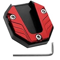 CLKE Seitenständer Unterlage Motorrad, Motorrad Ständer Unterlage, Motorrad Seitenständer Platte, Motorrad Seitenständer, Verlängerungsplatte, Unterstützende Füße