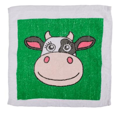 KAMACA Magische Handtücher Bauernhoftiere Farmtiere Zauberhandtuch Kinder Baumwolle Geschenkidee Weihnachten & Kindergeburtstag Zaubertuch für Kinder Mitgebsel Kindergeburtstag (6er Set FARMTIERE)