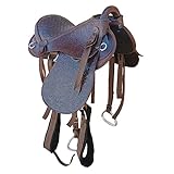 Sela Australiana Cavalgada Luxo marrom para montaria cavalo passeio trabalho lida pronta para uso com arreata