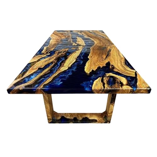 Custom Table, Large Office Table, Breathtaking Scenery Epoxy Resin Table,
