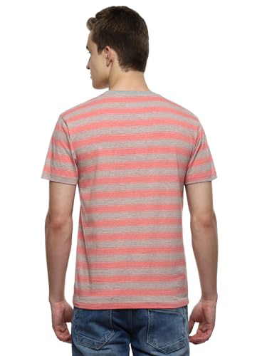 Image of hummel Streak Men's Regular Fit Crew Neck Striped Casual T-Shirt