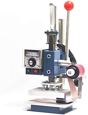 Manual Hot Foil Stamping Machine Leather Debossing Machine for Logo Artwork Printing (5x7cm)