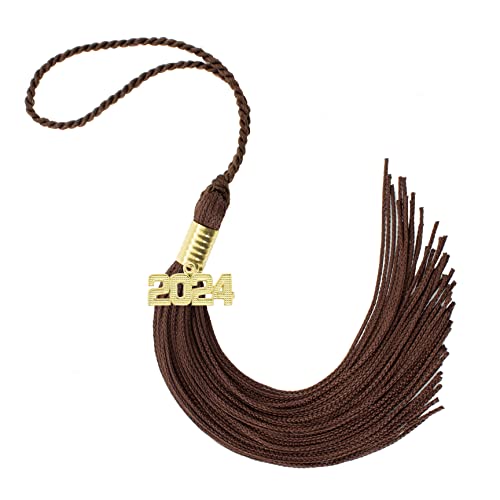 Tassel Depot 2024 Brown Graduation Tassel - Every School Color Available - Made in USA