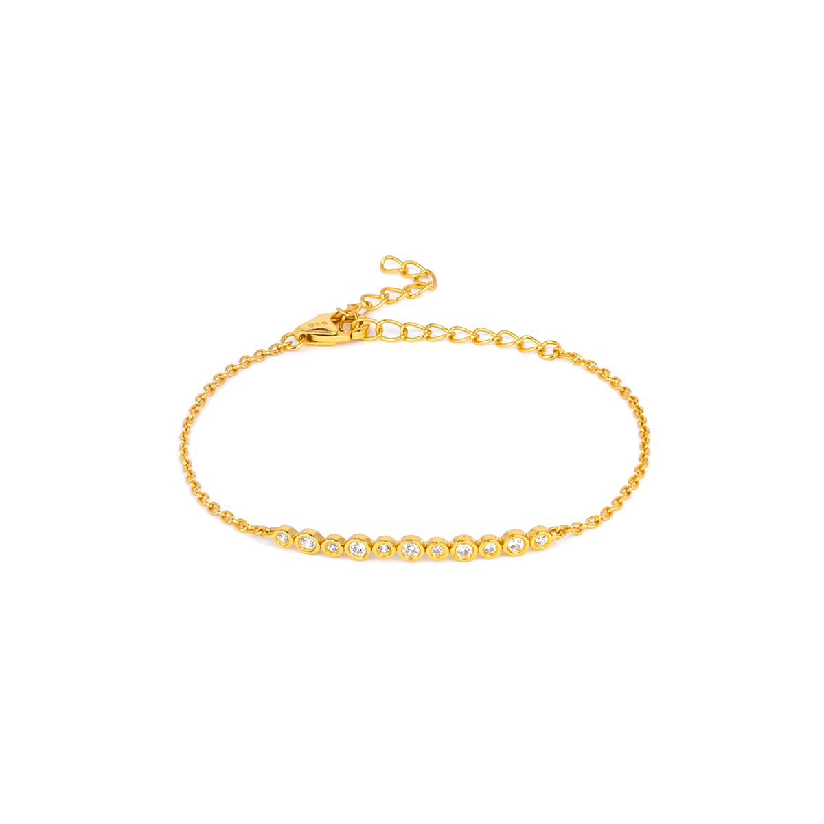 by CaratLane Forever United Bracelet in Gold Plated 925 Silver for Women-image-45
