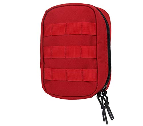 Rothco MOLLE Tactical Trauma & First Aid Kit Pouch, Red