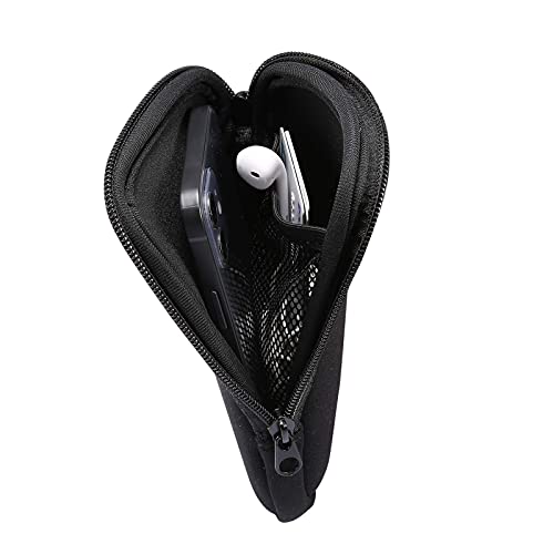 Image of Neoprene Phone Sleeve Pouch Case for iPhone 17 Pro Max / 17 Air, 16 Pro Max / 15 14 13 Pro Max / 16 15 Plus, Samsung Galaxy S25 Ultra S24 Ultra S25 FE S25+ S24 FE S23 FE /Plus, A15 A36 A56 (Black-L)