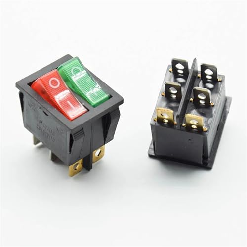 Interruptor KCD8 6PIN para reparar electrodomésticos con fallos de encendido y apagado bipolar 4