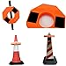 PBZVRFHYM Night Warning Cones Ring with Flash, High Brightness LED Traffic Cone Ring Roadblock Lamp Suitable for All Road Cones