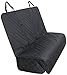 YesYees Waterproof Dog Car Seat Covers Pet Seat Cover Nonslip Bench Seat Cover Compatible for Middle Seat Belt and Armrest Fits Most Cars, Trucks and SUVs(Black)