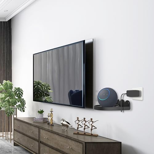 Soporte de pared para Echo Studio de metal resistente negro 4