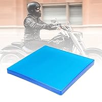 aleawol Verdickung Motorrad Sitz Stoßdämpfungsmatte, 25x25x2 cm Komfortables kühlendes Polyurethanfaser Pad Stoffkissen Weiche DIY Motorräder Sitzpolster Sitz Zubehör Blau