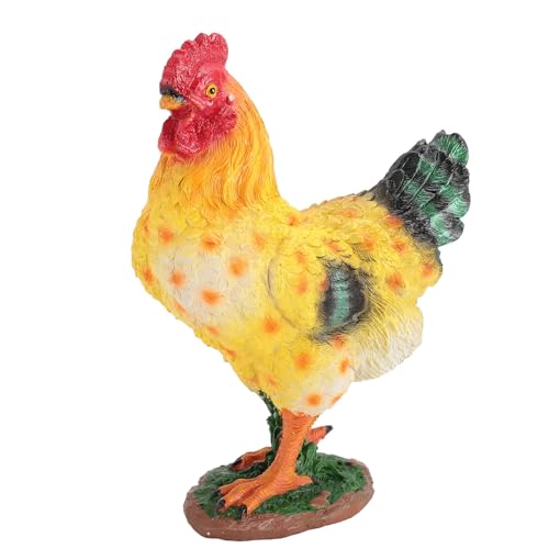 Sculpture d'animal de ferme en résine avec finition détaillée faite main pour un jardin d'exception