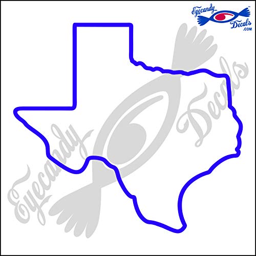 Image of Texas State Outline 6 INCH Decal Sticker Purple