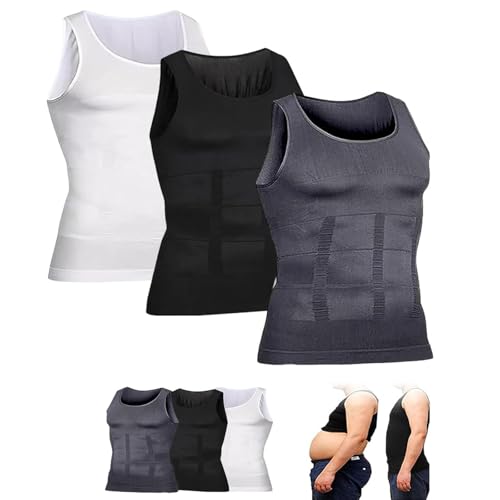 Shaperluv for Men, 2025 New Shaperluv Tank 2.0 Mens Big and Tall,Comfortable and Breathable Shaper Luv Tank for Men (3pcs,M) - Main Image