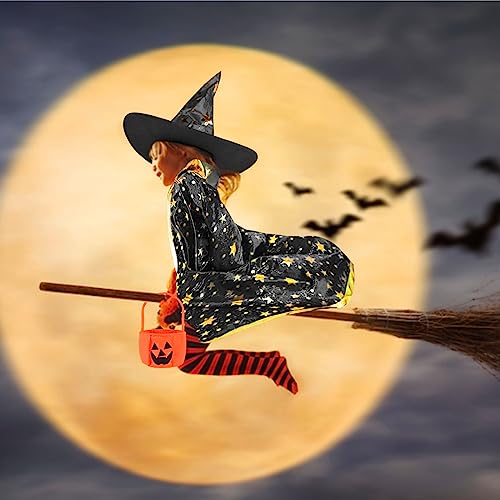 ZeYou Costume di Halloween,Costume da Strega di