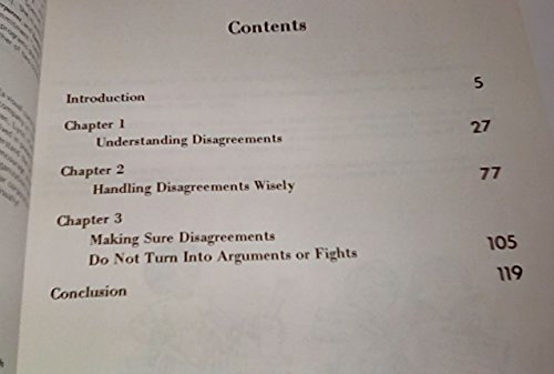 Handling Your Disagreements 0849981417 Book Cover