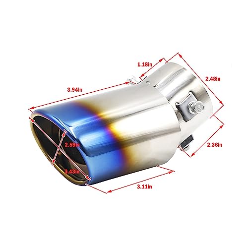 Pot d'échappement silencieux argenté pour Ford Mustang BA - 4