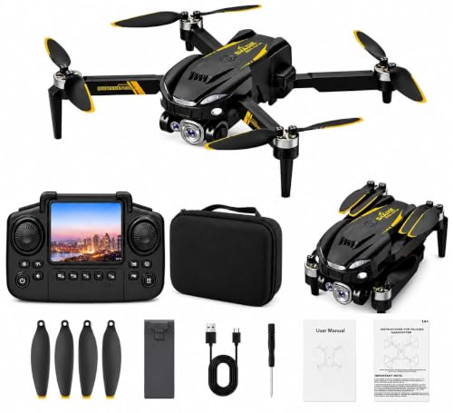 SUPER TOY WiFi Foldable Drone with Dual Camera, Optical Flow Posi...