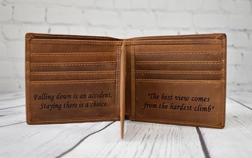 Personalized Wallet for Men, Custom Wallets for Men, Birthday Gifts for Men, Name Monogram Wallet for Men, Son, Grandpa, and Boyfriend, Wedding, Anniversary, Graduation3