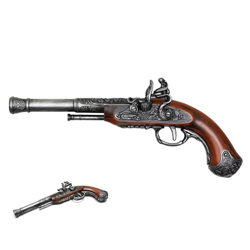 14 Collectible Foam Pirate Flintlock Replica | Historical Cosplay Prop Safe Pirate Costume Accessory & Display Dcor