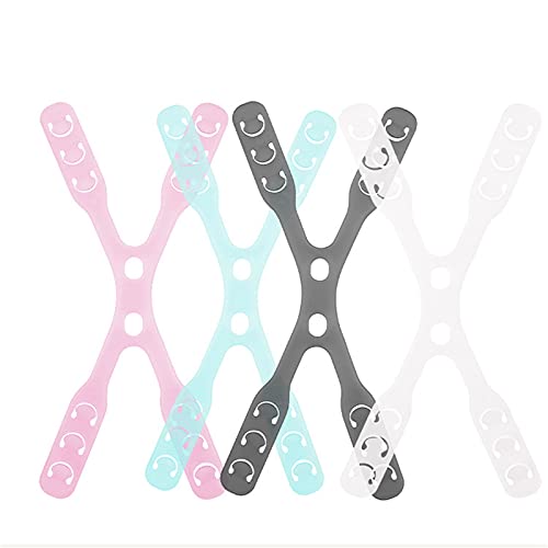 Preisvergleich Produktbild JiJiRuDU 4pc Kinder Einstellbarer Maskenhaken, rutschfest Maskenohrgriffe Verlängerungshaken - Entspannen Sie Ihre Ohren (Multicolor)