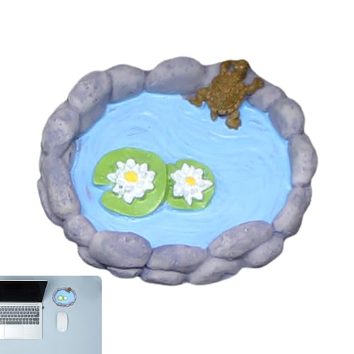 Maciun Bassin miniature pour jardin féérique | décorations de piscine d'eau, fournitures de jardin féériques uniques et réutilisables en résine pour plantes en pot, , terrarium