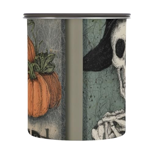 Contenedor de Acero Inoxidable Hermético 900ml para Café