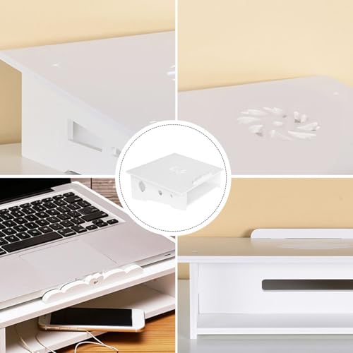 Soporte Elevado para Laptop con Ventilación Portable Blanco miniatura 7