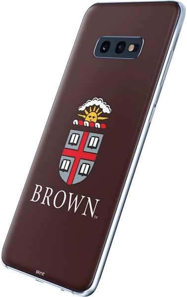 Skinit Decal Phone Skin Compatible with Samsung Galaxy S10e - Officially Licensed College Brown University Logo Design