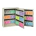 Acrimet Key Cabinet Organizer 96 Positions with Lock (Wall Mount) (96 Multicolored Tags Included) (Beige Cabinet)