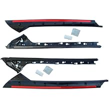 Windshield A-Pillar Molding Trim Kit Outer Glossy and Inner Trim Set with Clips Tape Compatible with 11-19 Ford Explorer Windshield Trim Driver and Passenger Side Replaces OE# 926-451 926-450