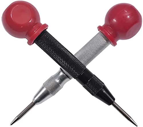 Punzone Centrale Automatico - 2 Pezzi, Caricato A Molla, Per Fori Precisi Su Metallo, Legno E Plastica - Foto 12