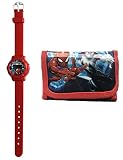 Nuestros juegos de relojes y carteras digitales para niños de Spiderman son el regalo perfecto para los jóvenes fans de las icónicas películas de Marvel. El diseño cuenta con Spiderman disparando una web!