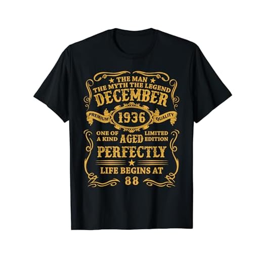 Diciembre 1936 88 Años Cumpleaños Hombre Vintage 1936 Camiseta
