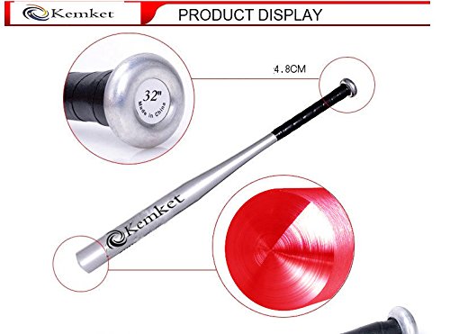 Batte De Baseball Kemket En Alliage D'aluminium – 81,3 Cm, Poignée Cuir Antidérapant, Légère, Pour Entraînement Et Match