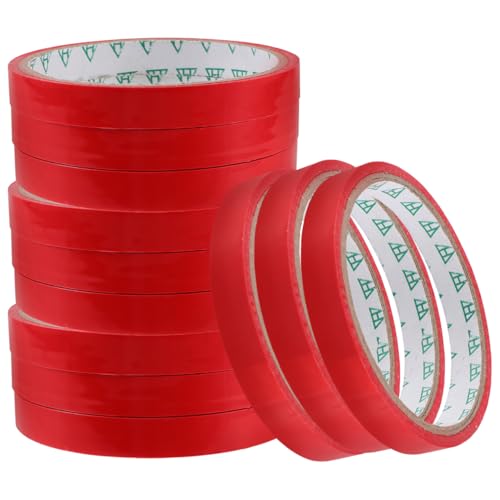 Zerodeko 12piezas Cinta De Sellado Para Bolsas De Embalaje Cinta Atar Para Máquina Supermercado Resistente Y Colorida Uso Diario