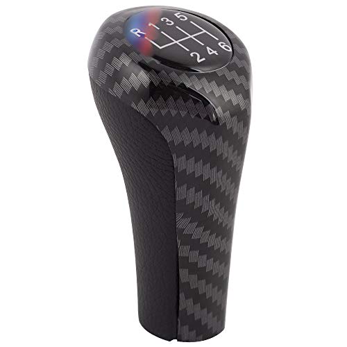 LUCIAUTO Car Gear Shift Knob Stick Head Shifter Lever 1 3 5 6 Series 34 E36 E46 E60 E90 E91 E92 (6 Speed)