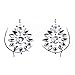Tuantuan 1 Set Brustschmuck Tattoo Kristall Körper Gem Aufkleber Körperschmuck Aufkleber Strass Körperschmuck Aufkleber für Frauen Musik Rave Party Halloween Karneval