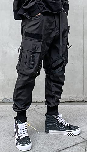 MOKEWEN Men's Women Streetwear Joggers Tech Novelty Pants3