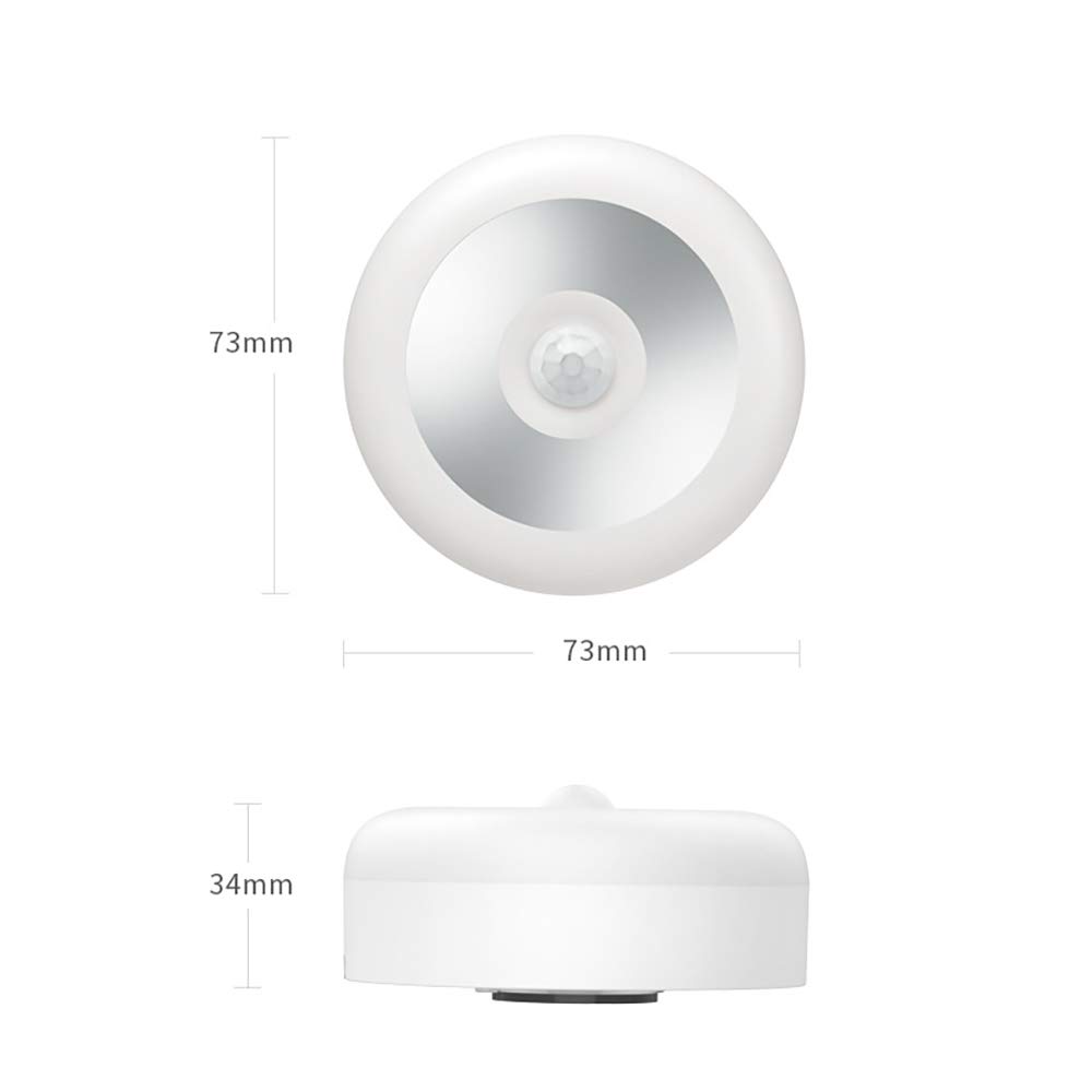 La luz del sensor, armario ligero, portátil ligero de la noche LED con el gancho, de recarga USB, magnético colgante Stick, Escalera, pasillo, baño, armario, dormitorio, cocina Pack de 2,White light
