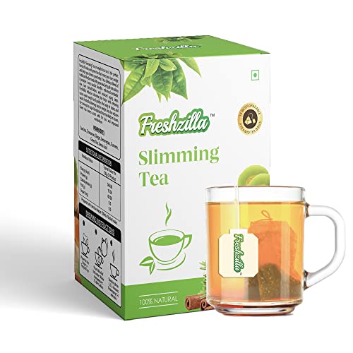 Freshzilla 100% Natural and Organic Slimming Tea, Caffeine Free Handpicked Herbal Tea Bags for Men & Women (1 Box -15 Bags) Freshzilla 100% Natural and Organic Slimming Tea, Caffeine Free Handpicked Herbal Tea Bags for Men & Women (1 Box -15 Bags)