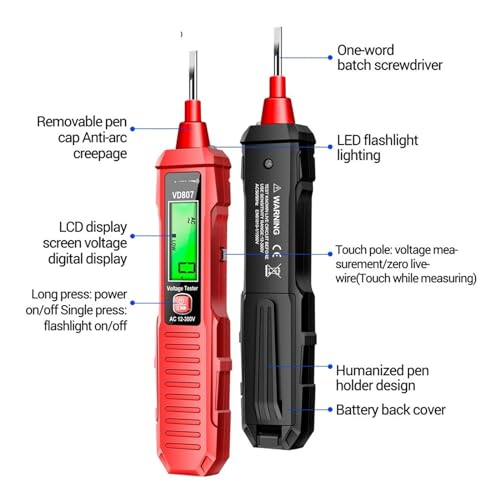 Evite cortocircuitos con el detector de voltaje digital VD807 NCV 3