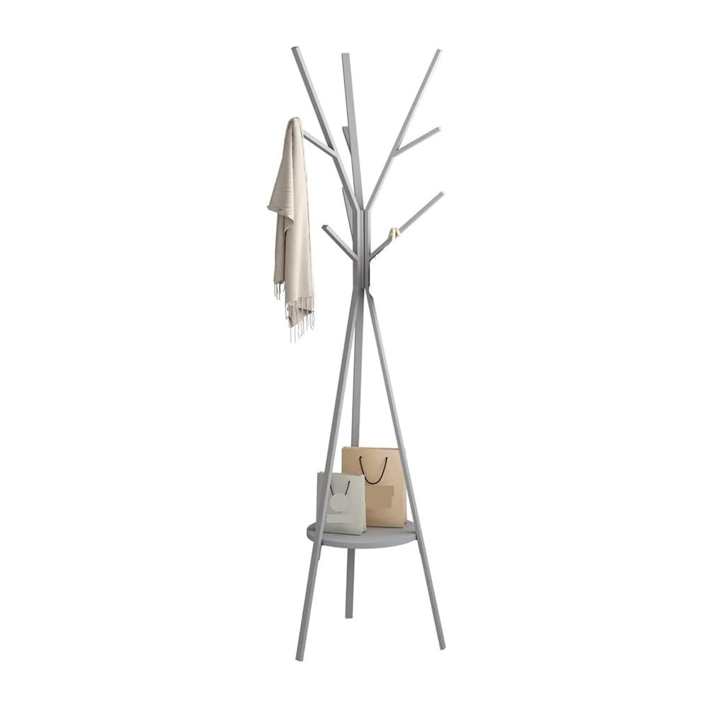 Zyyanshop Gris Coat Rack Tree Coat Rack Stand Display Metal Hat Hanger Garment Storage Holder
