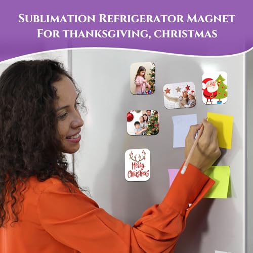 Imanes decorativos cuadrados para sublimación 96 unidades miniatura 6