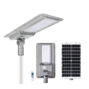 Homehop 100W All-in-One LED Solar Street Light Outdoor, Waterproof, Wall Lamp for Home & Garden Dusk to Dawn with Remote Control (100 LED's,Aluminium Alloy)